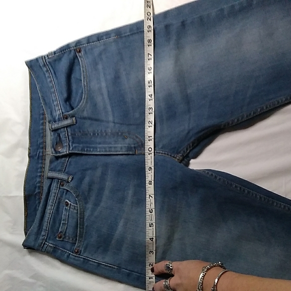 Levi's 505 Med.Wash Straight Lightly Distressed Denim - Picture 9 of 14